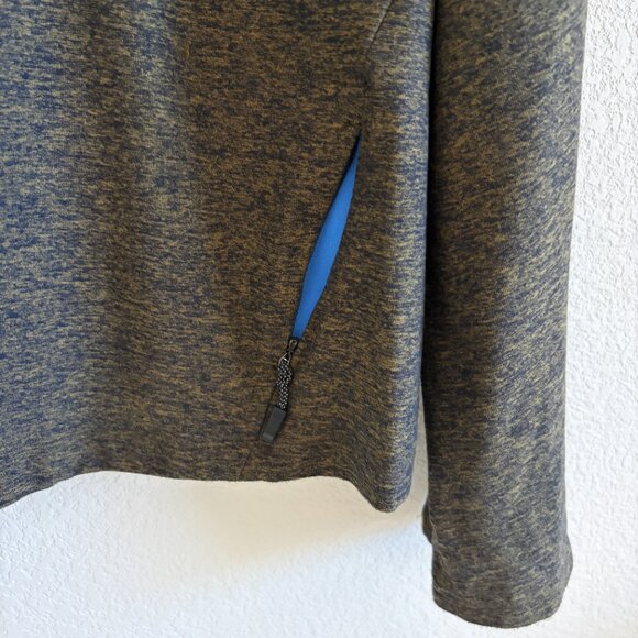 Lululemon Mens Large "Surge Warm 1/2 Zip" Running Top Heather Utilitarian/Black - Picture 13 of 15